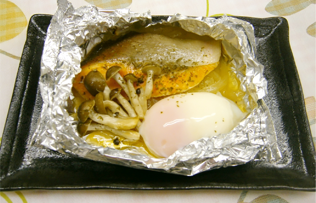 サーモンのホイル焼き